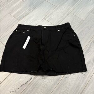 ASOS Dark Gray Denim Skirt